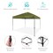 Best Choice Products 8x8ft Easy Setup Pop Up Canopy w/ 1-Button Setup, Wheeled Case, 4 Weight Bags